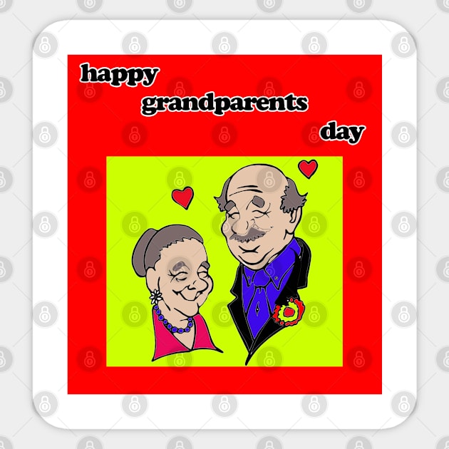 happy grandparents day Sticker by sarahnash